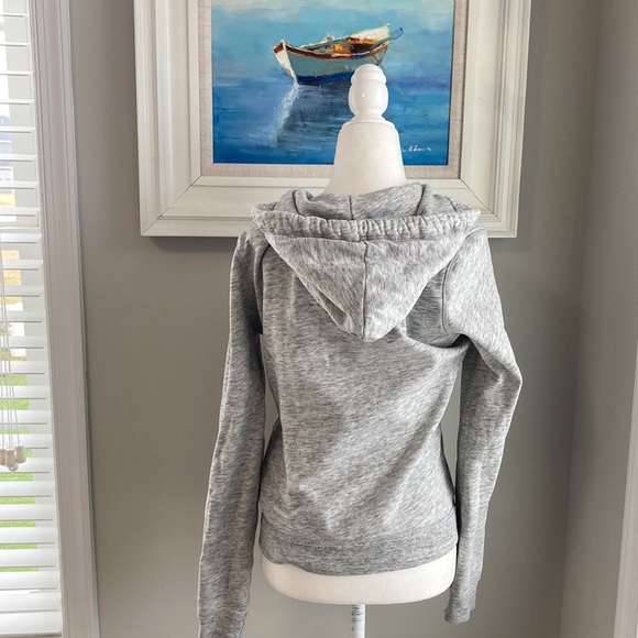 Abercrombie & Fitch Gray y2K Hoodie Zipper Sweatshirt Jacket Medium - Picture 5 of 8